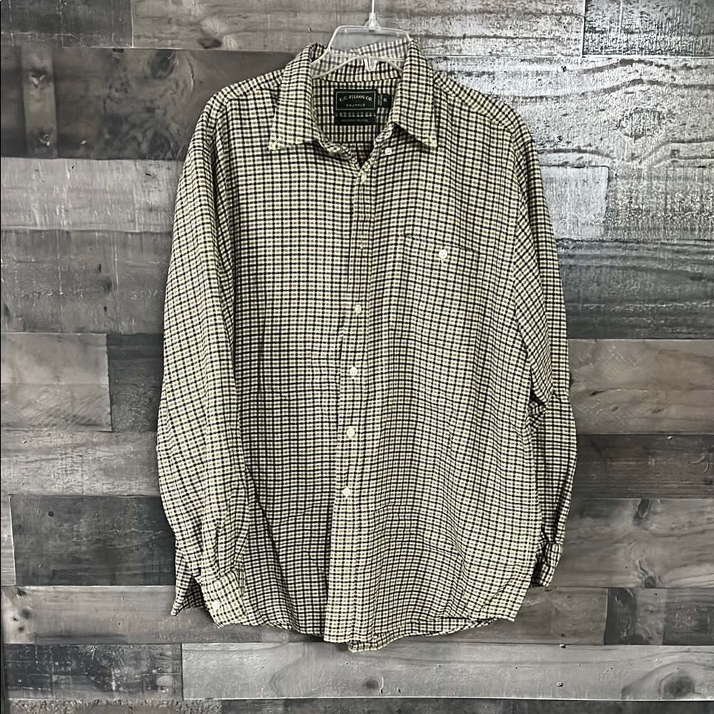 Men's Vintage Plaid Flannel Shirt
